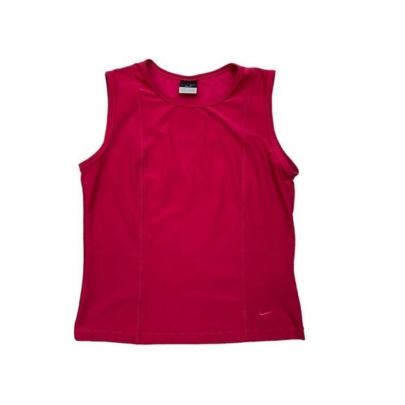 Ladies Nike Dri-Fit Bright Pink Sleeveless‎ Athletic Top Size Large - Picture 1 of 10